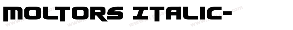 Moltors Italic字体转换